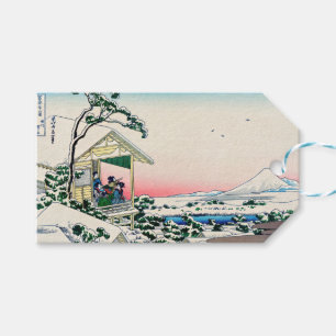 Katsushika Hokusai - Tea house at Koishikawa Gift Tags