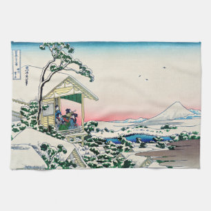 Katsushika Hokusai - Tea house at Koishikawa Tea Towel