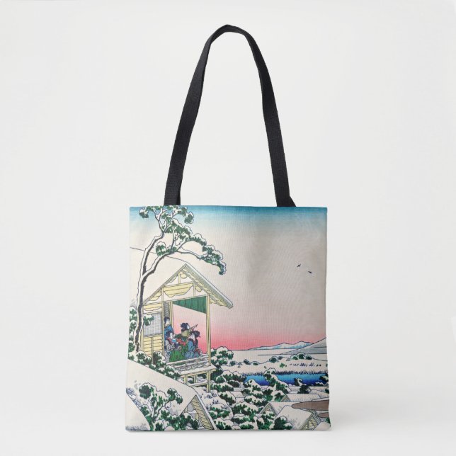 Katsushika Hokusai - Tea house at Koishikawa Tote Bag (Front)