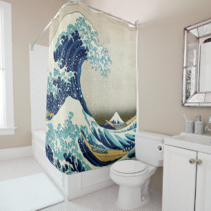 Katsushika Hokusai - The Great Wave of Kanagawa Shower Curtain