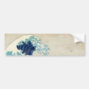 Katsushika Hokusai - The Great Wave off Kanagawa Bumper Sticker