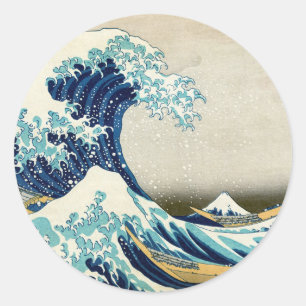 Katsushika Hokusai - The Great Wave off Kanagawa Classic Round Sticker