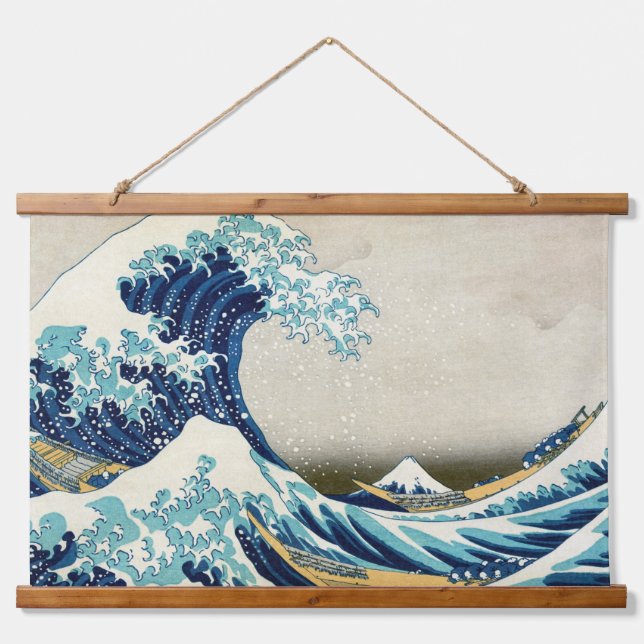 Katsushika Hokusai - The Great Wave off Kanagawa Hanging Tapestry (Front)