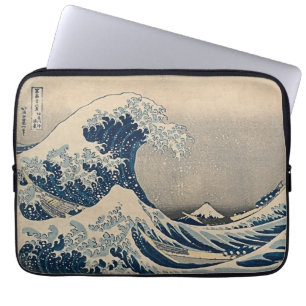 Katsushika Hokusai. The Great Wave off Kanagawa Laptop Sleeve