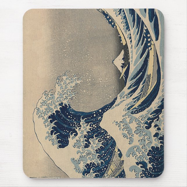 Katsushika Hokusai. The Great Wave off Kanagawa  Mouse Pad (Front)