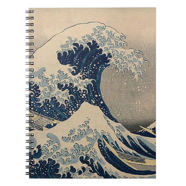 Katsushika Hokusai. The Great Wave off Kanagawa   Notebook (Front)