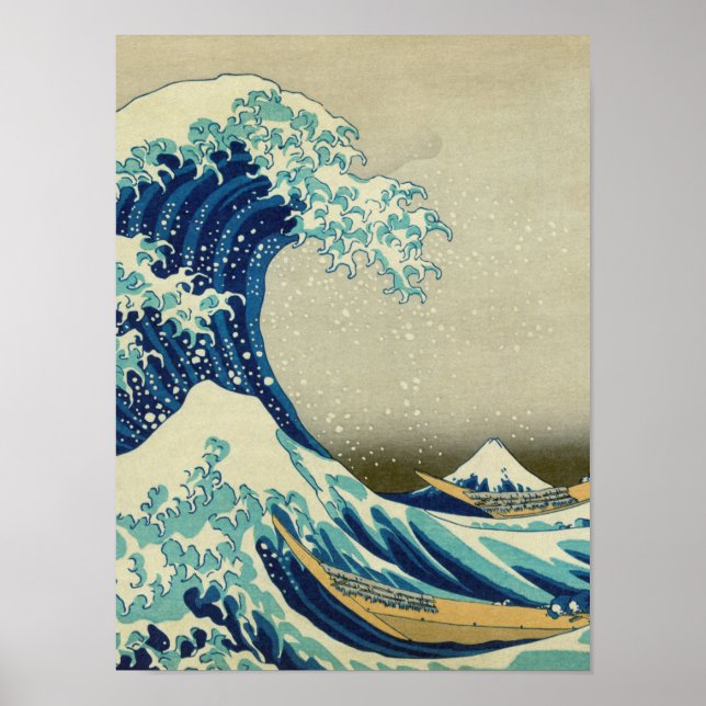 Katsushika Hokusai - The Great Wave off Kanagawa Poster (Front)