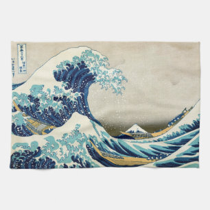 Katsushika Hokusai - The Great Wave off Kanagawa Tea Towel