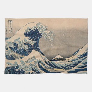 Katsushika Hokusai. The Great Wave off Kanagawa  Tea Towel