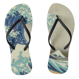 Katsushika Hokusai - The Great Wave off Kanagawa Thongs