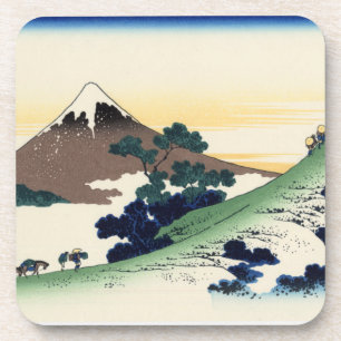 Katsushika Hokusai. The Inume Pass in Kai Provinc Coaster