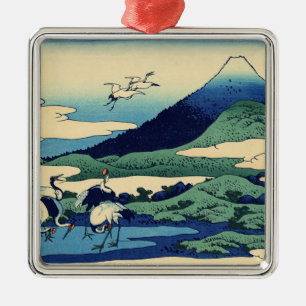 Katsushika Hokusai - Umegawa in Sagami province Metal Ornament