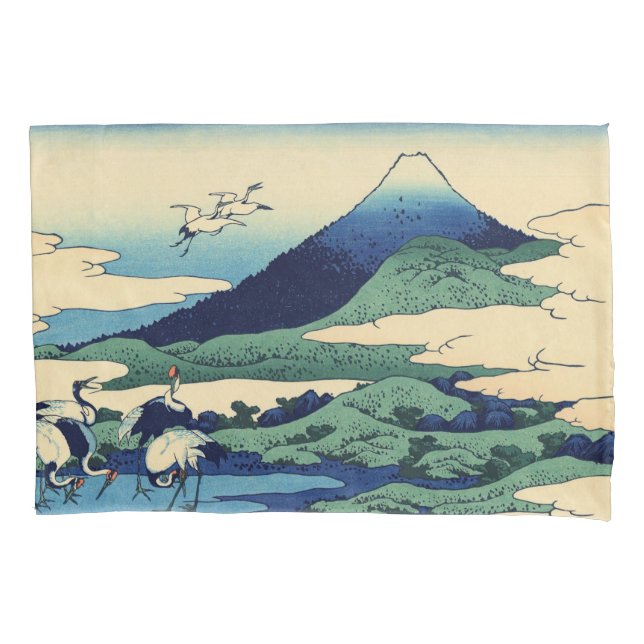 Katsushika Hokusai - Umegawa in Sagami province Pillowcase (Front)