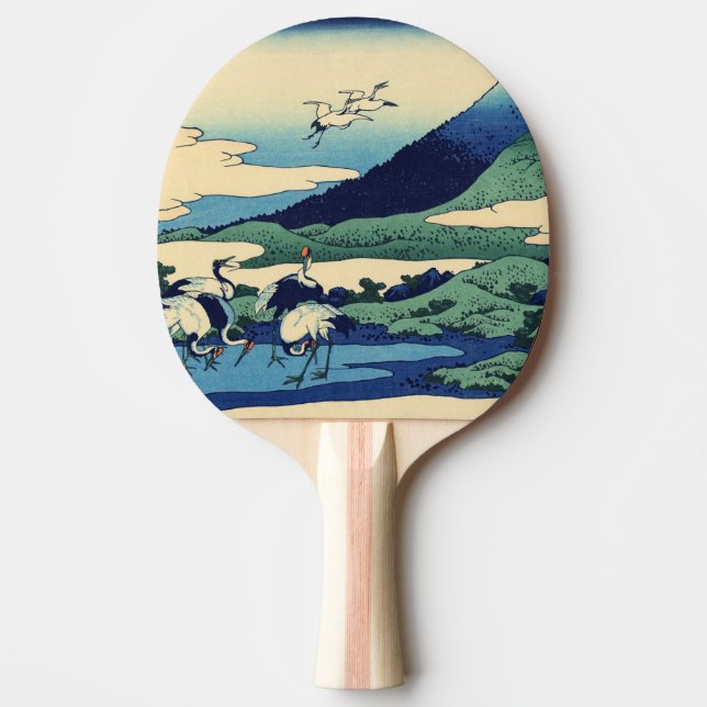 Katsushika Hokusai - Umegawa in Sagami province Ping Pong Paddle (Front)