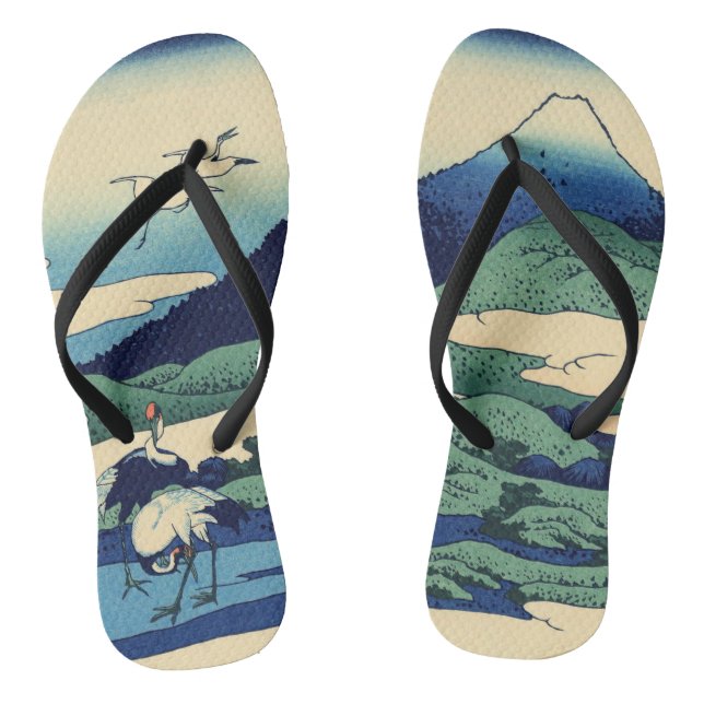 Katsushika Hokusai - Umegawa in Sagami province Thongs (Footbed)