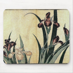 Katsushika Hokusai's Irises Mouse Pad