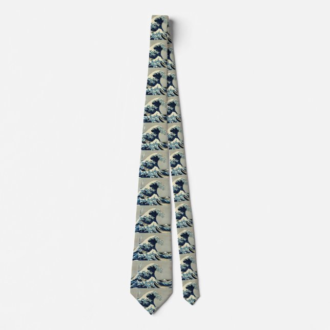 Katsushika Hokusai's The Great Wave off Kanagawa Tie (Front)