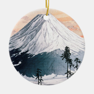 Katsuyama Neighbourhood by Hiroaki Takahashi Ceramic Ornament