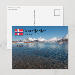Kattfjorden Norway Postcard