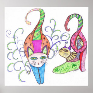 Katty kitties Canvas print