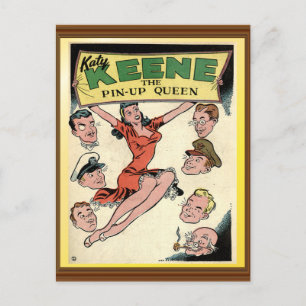 Katy Keene Vintage Pin-Up Queen Comic Cover Postcard