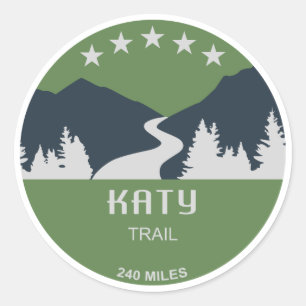 Katy Trail Classic Round Sticker