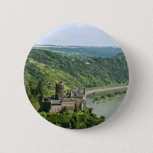 Katz Castle 6 Cm Round Badge (Front)
