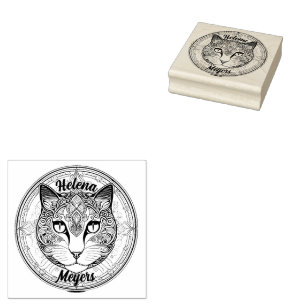 Katzenkopf Rubber Stamp
