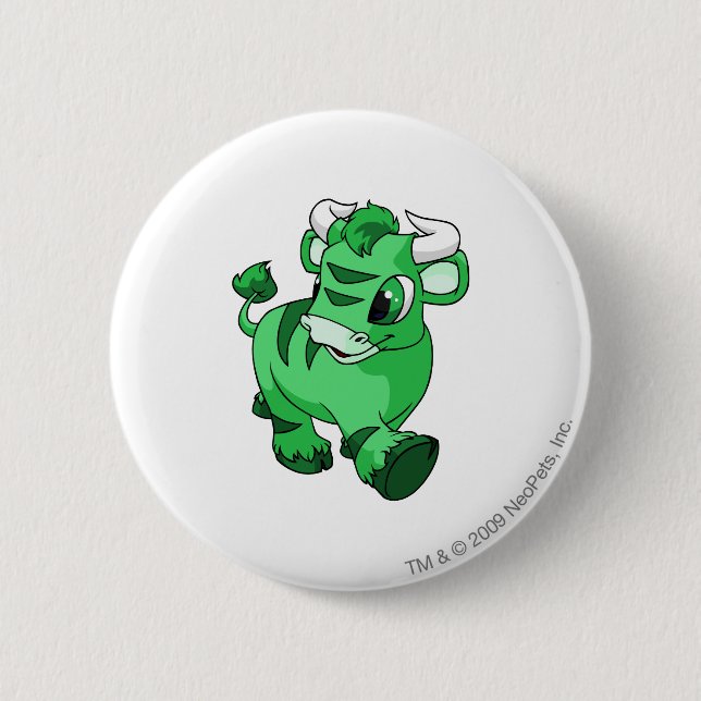Kau Green 6 Cm Round Badge (Front)