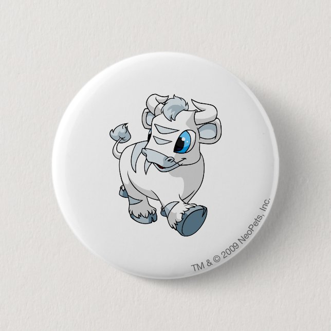 Kau White 6 Cm Round Badge (Front)