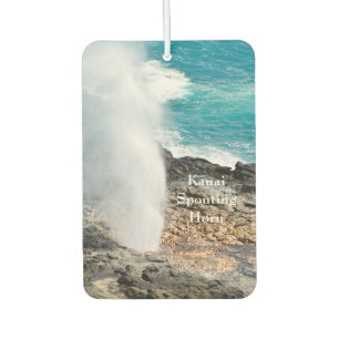 Kauai Aqua Ocean Spouting Horn Poipu Car Air Freshener