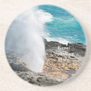 Kauai Aqua Ocean Spouting Horn Poipu  Coaster