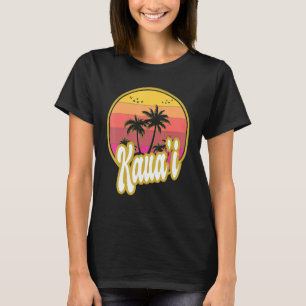 Kauai Beach Retro Sunset T-Shirt