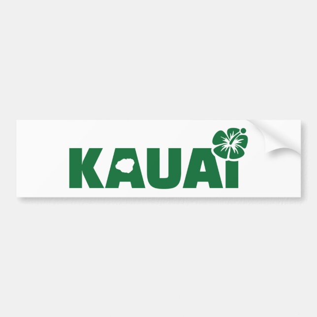 Kauai Bumper Sticker (Front)