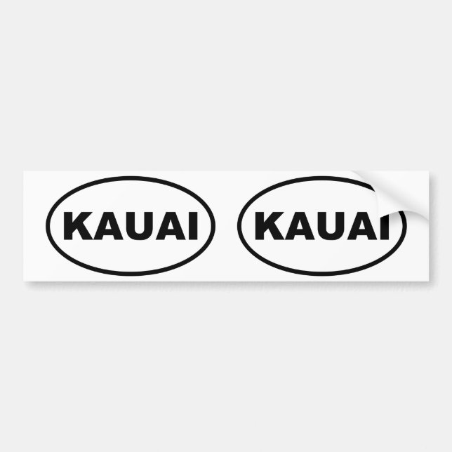 KAUAI BUMPER STICKER (Front)