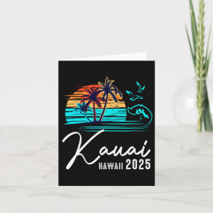 Kauai Hawaii 2025 Summer Vacation Matching Family Card
