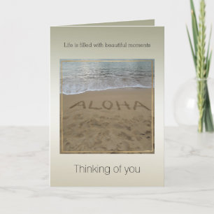 Kauai Hawaii Aloha Beach Beautiful Moments       Card