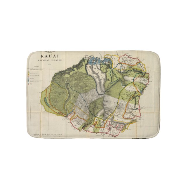 Kauai, Hawaii Bath Mat (Front)