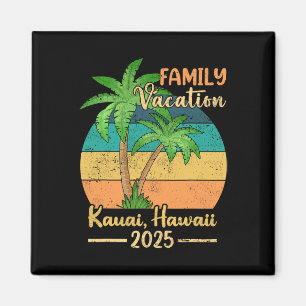 Kauai Hawaii Beach Family Vacation 2025 Summer Magnet