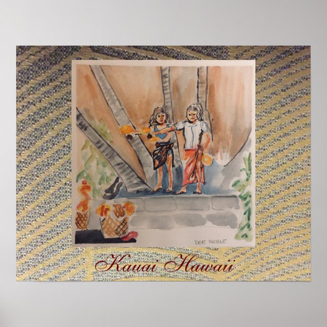 Kauai Hawaii by Chloe Dee Noble Poster (Front)