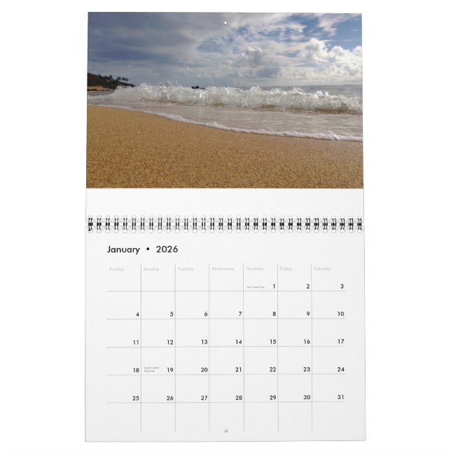 Kauai Hawaii Calendar (Jan 2026)