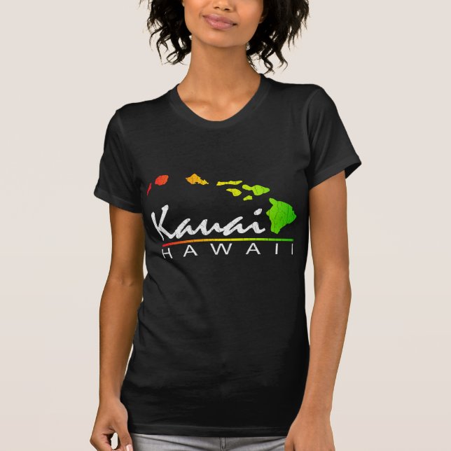 KAUAI Hawaii (Distressed Design) T-Shirt (Front)
