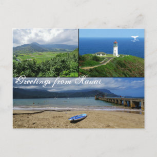 Kauai, Hawaii, Hanalei Bay, Kilauea Lighthouse Postcard