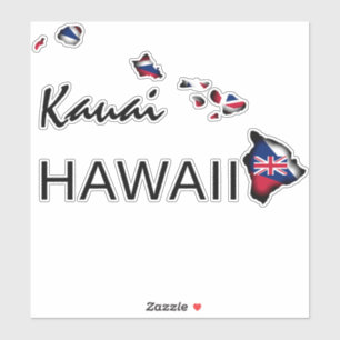 KAUAI - HAWAII ISLANDS HI Flag BLK
