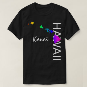 KAUAI - HAWAII ISLANDS NEON RAINBOW T-Shirt