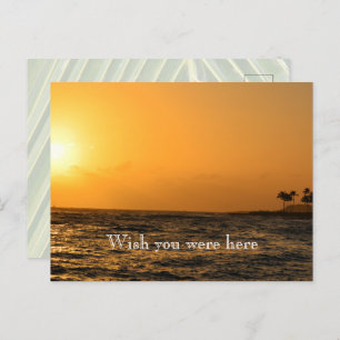 Kauai Hawaii Koloa Ocean Sunset Postcard