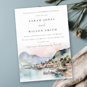 Kauai Hawaii Landscape Wedding Anniversary  Invitation