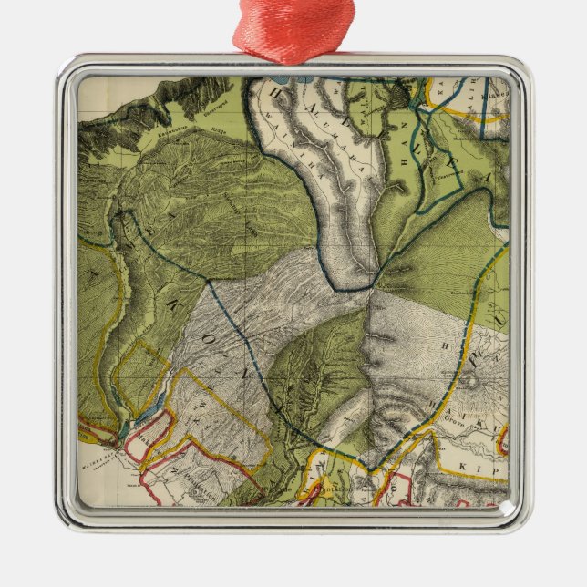 Kauai, Hawaii Metal Tree Decoration (Front)