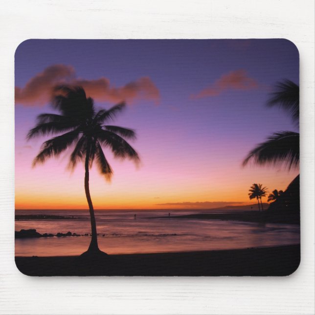 Kauai Hawaii Sunset Mousepad (Front)