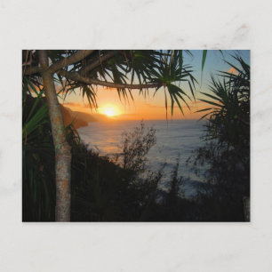 Kauai Hawaii Sunset Postcard